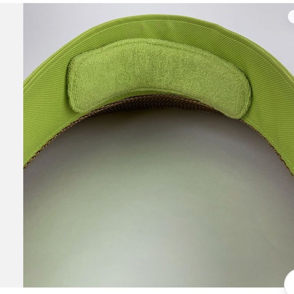 Eric Javits Squishee Straw Champ Womens Visor Lime Green UV Protection Packable - Picture 5 of 13